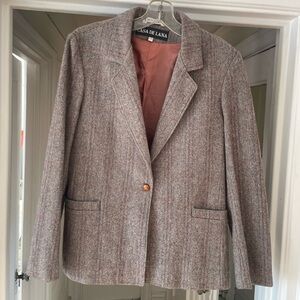 CASA DE LANA Women's tweed Blazer